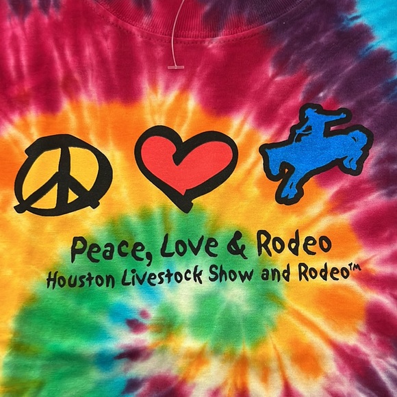 Houston Livestock Show and Rodeo tie-dye t shirt youth - Picture 3 of 9